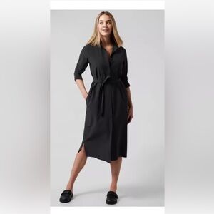 ATHLETA Urbanite Dress Black Shirt Dress brand New M
